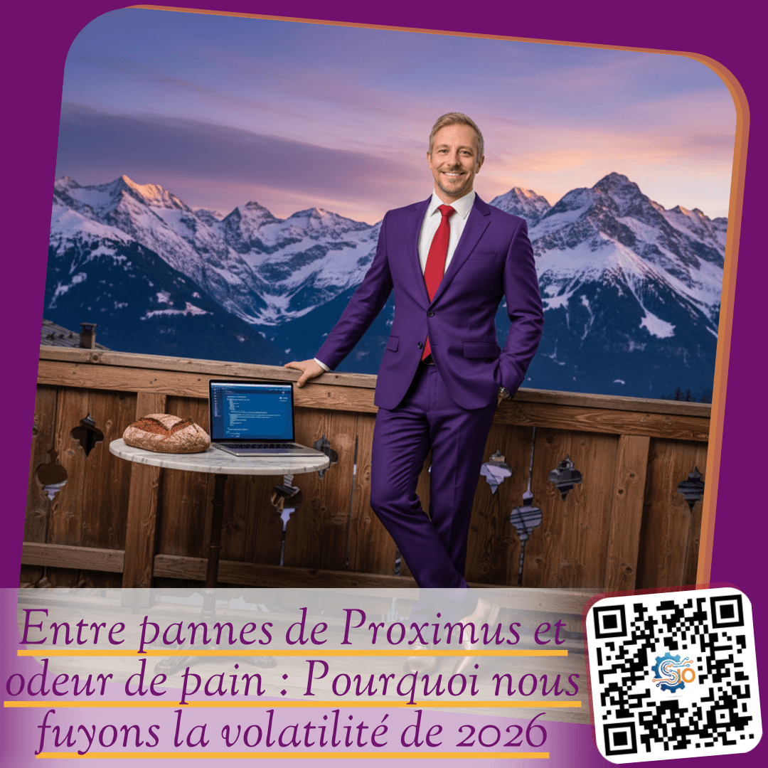 Entre pannes de Proximus et odeur de pain : Pourquoi nous fuyons la volatilité de 2026