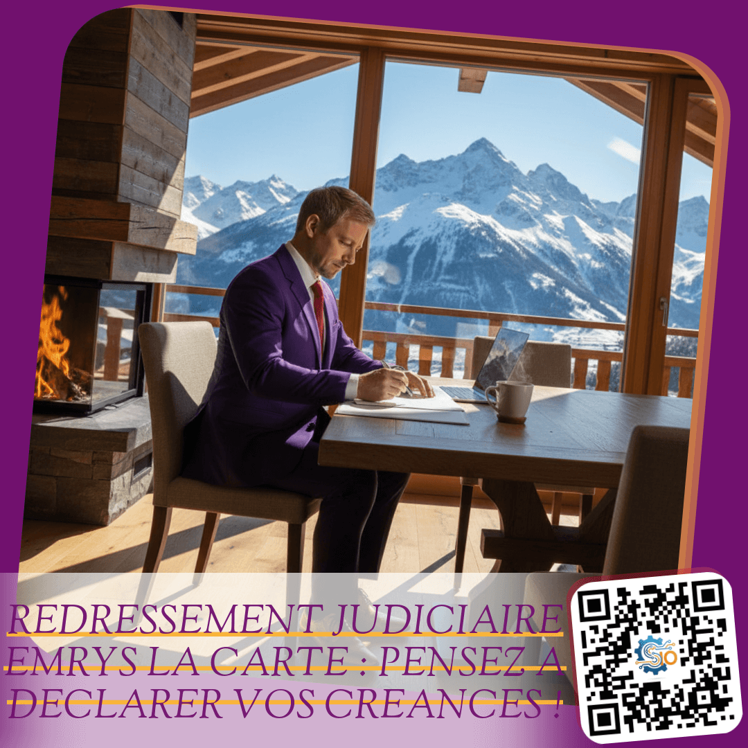 REDRESSEMENT JUDICIAIRE EMRYS LA CARTE : PENSEZ A DECLARER VOS CREANCES !