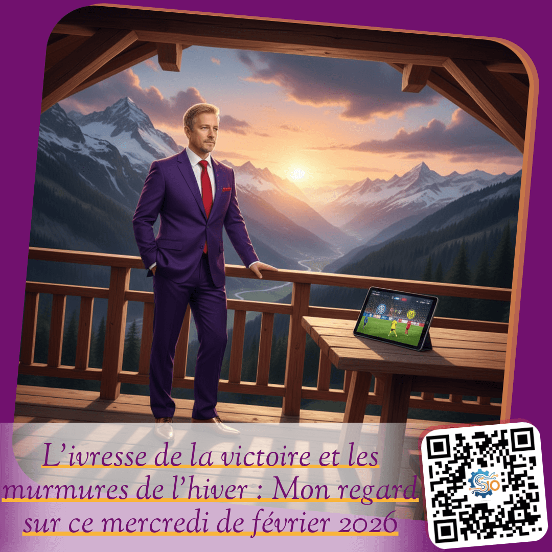L'ivresse de la victoire et les murmures de l'hiver : Mon regard sur ce mercredi de février 2026