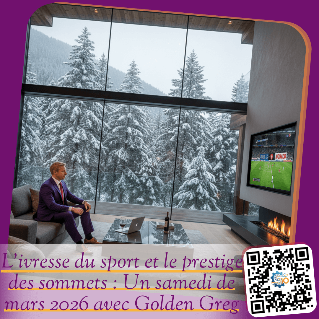 L'ivresse du sport et le prestige des sommets : Un samedi de mars 2026 avec Golden Greg