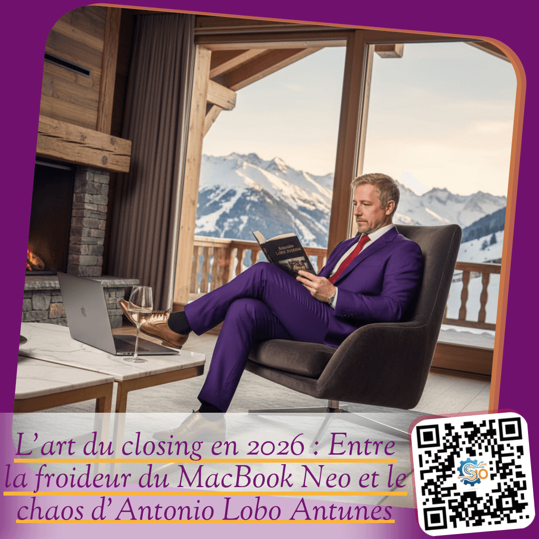 L'art du closing en 2026 : Entre la froideur du MacBook Neo et le chaos d'Antonio Lobo Antunes