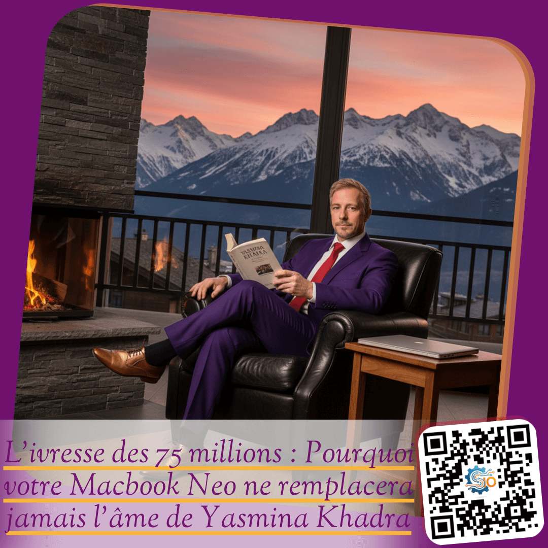 L'ivresse des 75 millions : Pourquoi votre Macbook Neo ne remplacera jamais l'âme de Yasmina Khadra