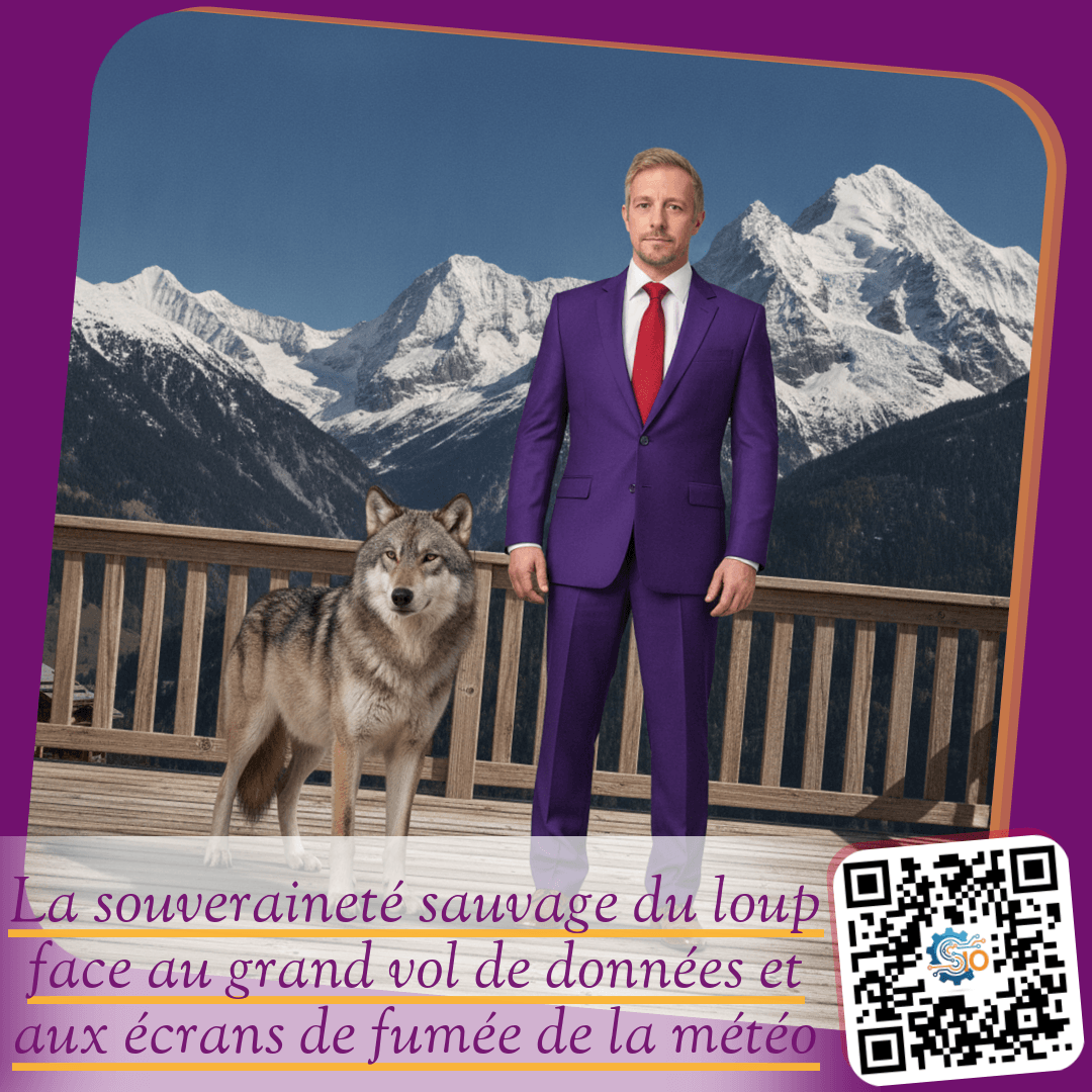 La souveraineté sauvage du loup face au grand vol de données et aux écrans de fumée de la météo