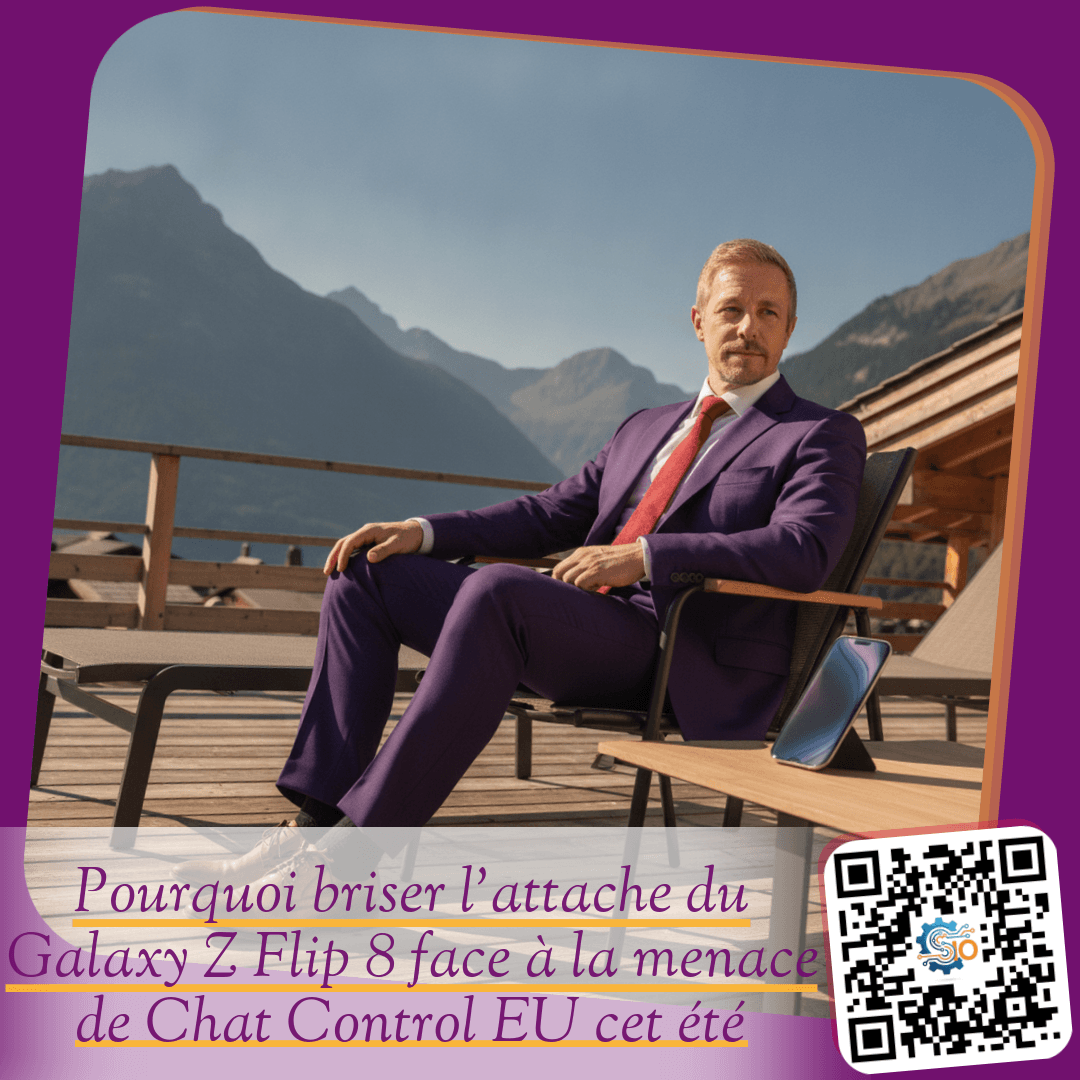 Pourquoi briser l'attache du Galaxy Z Flip 8 face à la menace de Chat Control EU cet été
