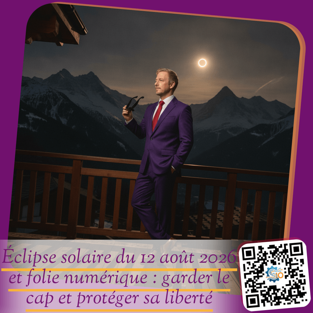 Éclipse solaire du 12 août 2026 et folie numérique : garder le cap et protéger sa liberté