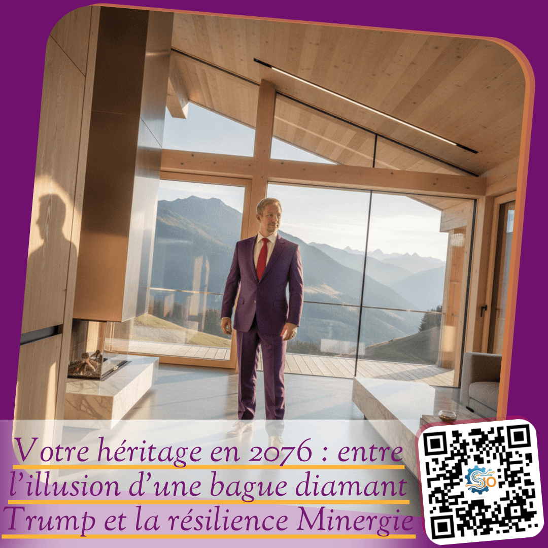 Votre héritage en 2076 : entre l'illusion d'une bague diamant Trump et la résilience Minergie