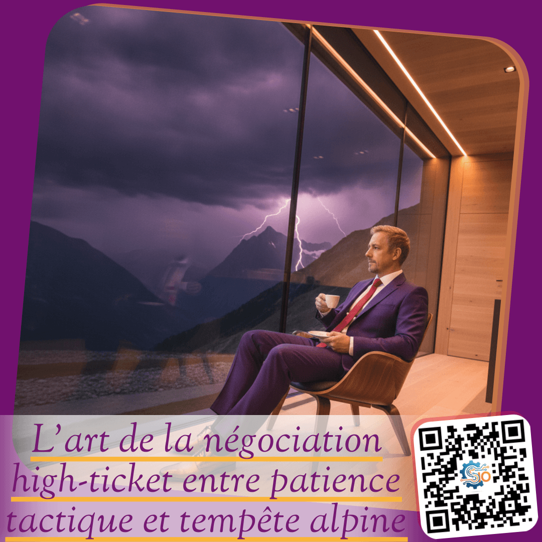 L'art de la négociation high-ticket entre patience tactique et tempête alpine