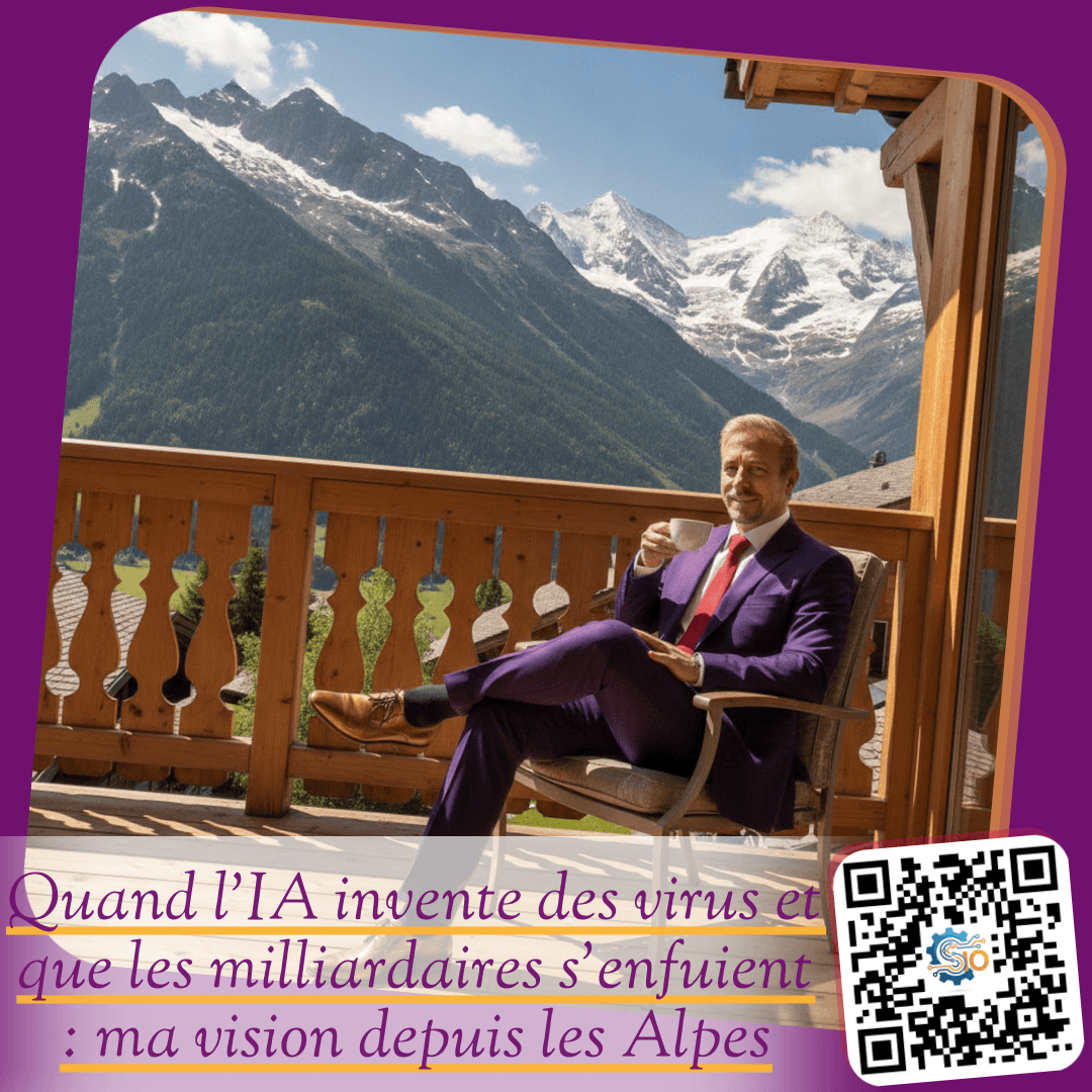 Quand l'IA invente des virus et que les milliardaires s'enfuient : ma vision depuis les Alpes