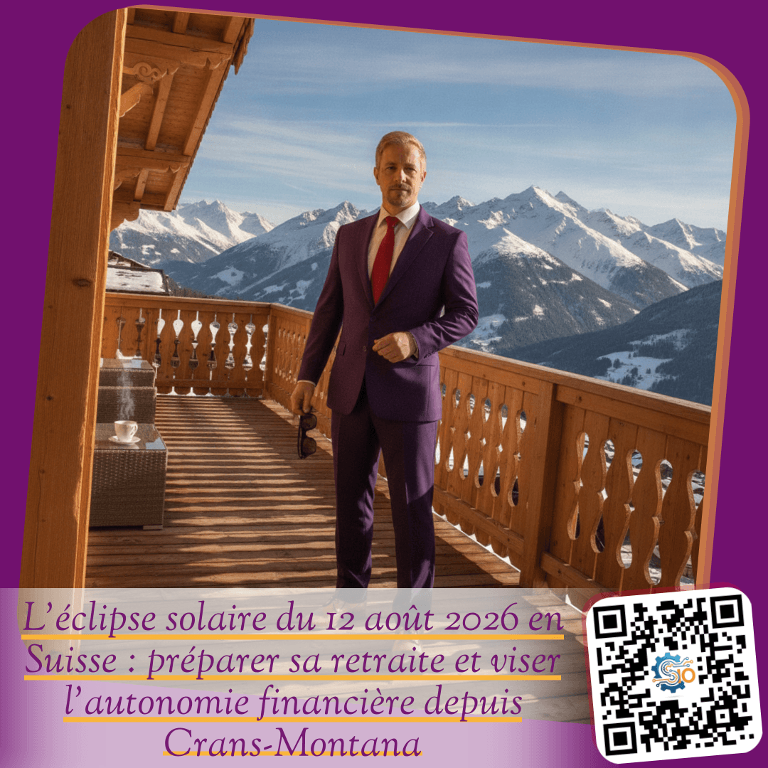 L'éclipse solaire du 12 août 2026 en Suisse : préparer sa retraite et viser l'autonomie financière depuis Crans-Montana
