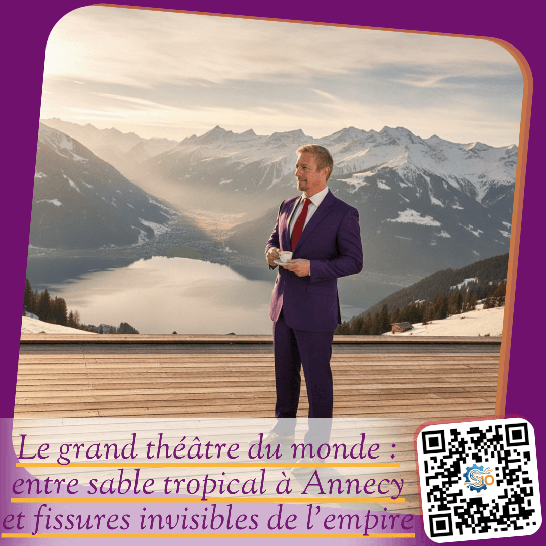 Le grand théâtre du monde : entre sable tropical à Annecy et fissures invisibles de l'empire