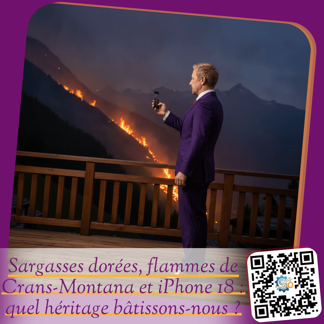 Sargasses dorées, flammes de Crans-Montana et iPhone 18 : quel héritage bâtissons-nous ?