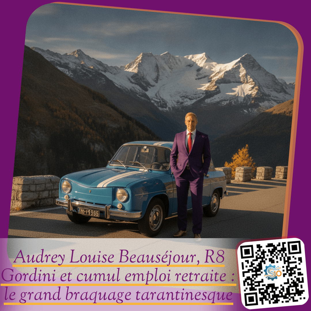 Audrey Louise Beauséjour, R8 Gordini et cumul emploi retraite : le grand braquage tarantinesque