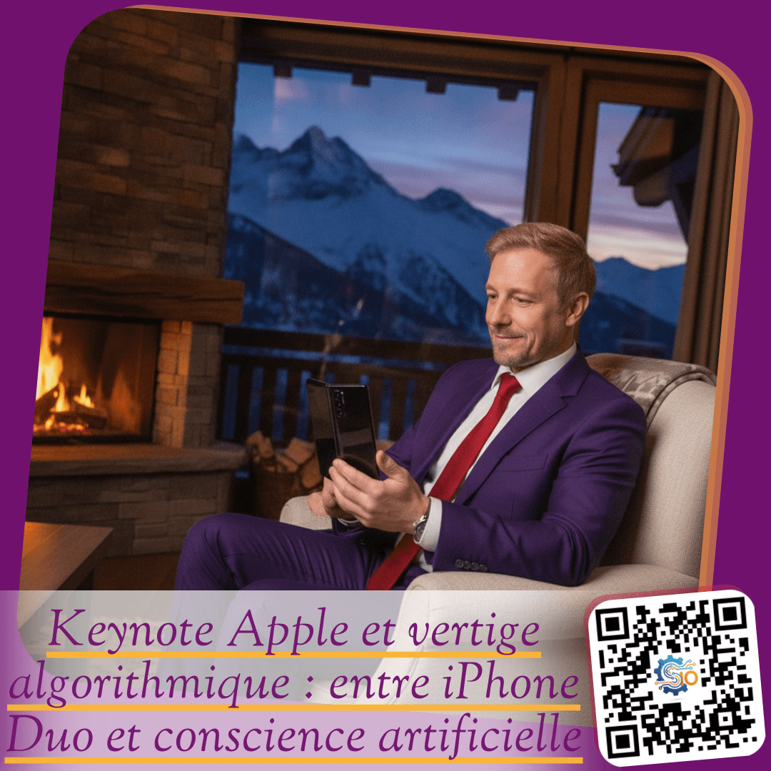 Keynote Apple et vertige algorithmique : entre iPhone Duo et conscience artificielle