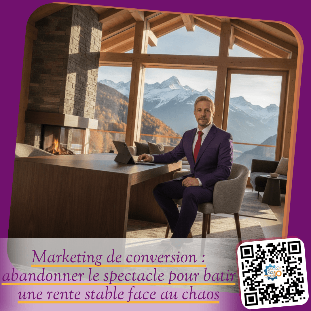Marketing de conversion : abandonner le spectacle pour batir une rente stable face au chaos