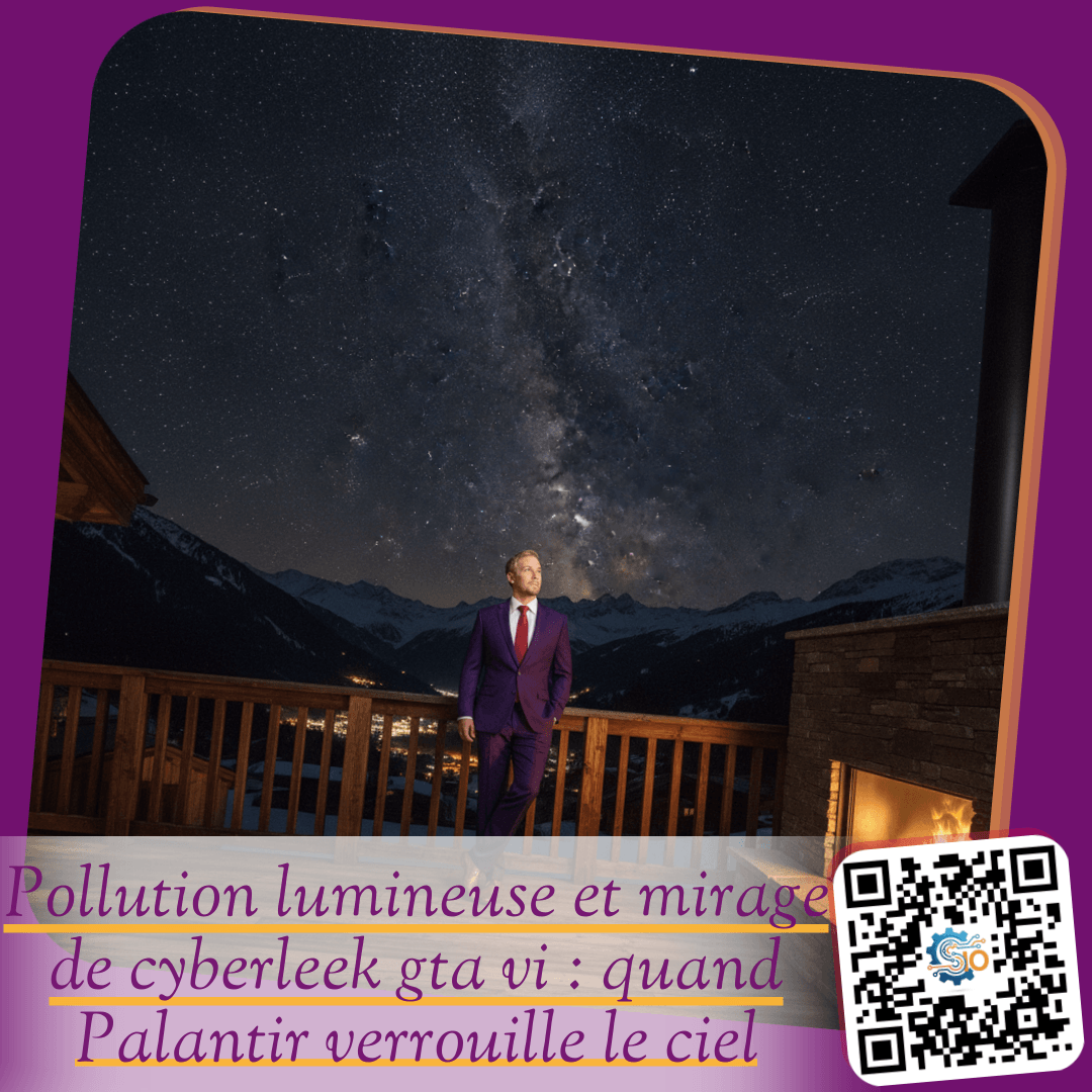 Pollution lumineuse et mirage de cyberleek gta vi : quand Palantir verrouille le ciel