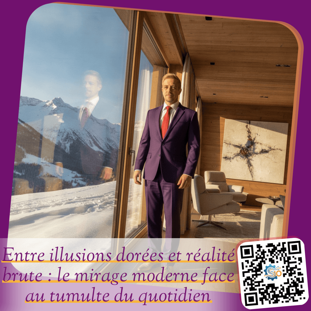 Entre illusions dorées et réalité brute : le mirage moderne face au tumulte du quotidien