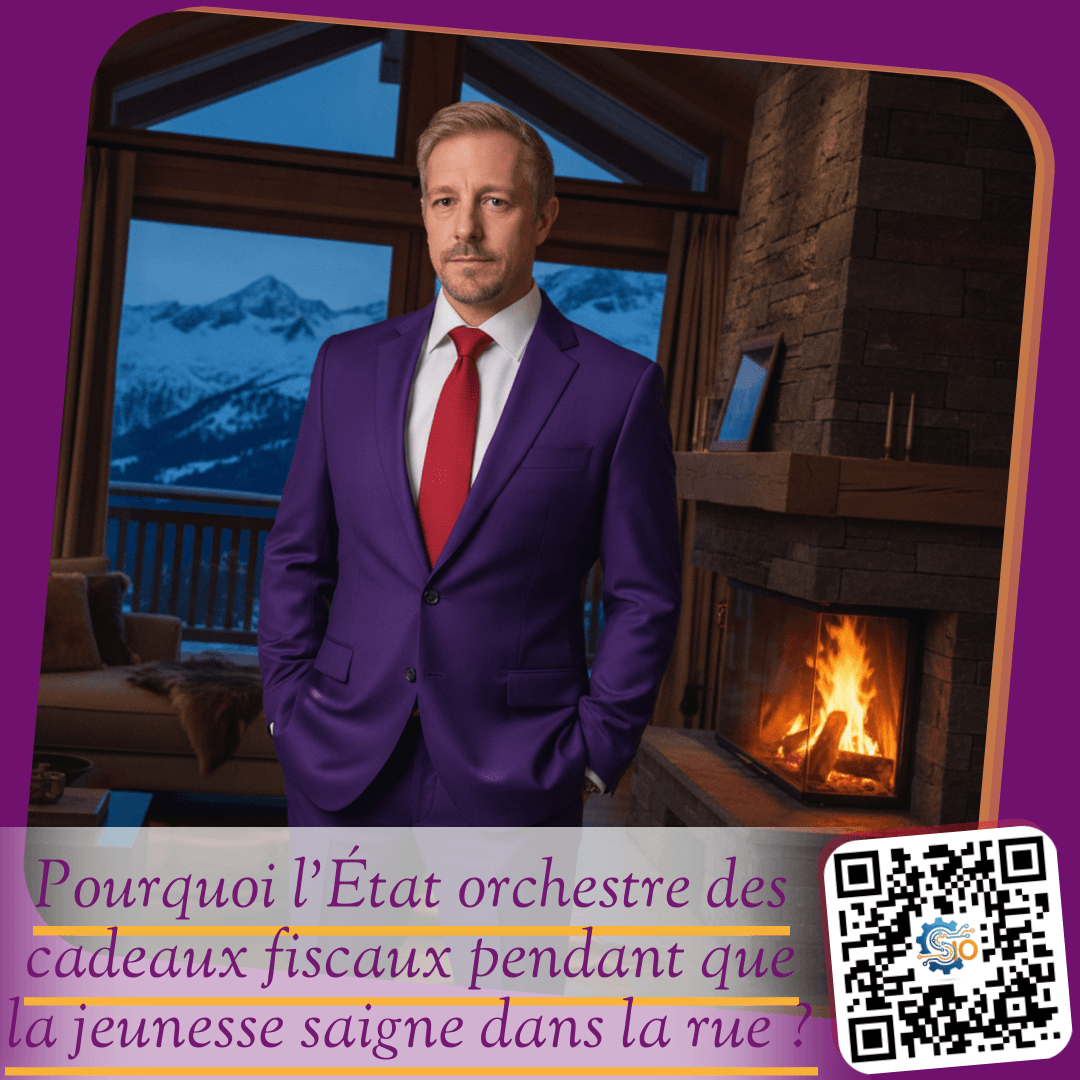 Pourquoi l'État orchestre des cadeaux fiscaux pendant que la jeunesse saigne dans la rue ?